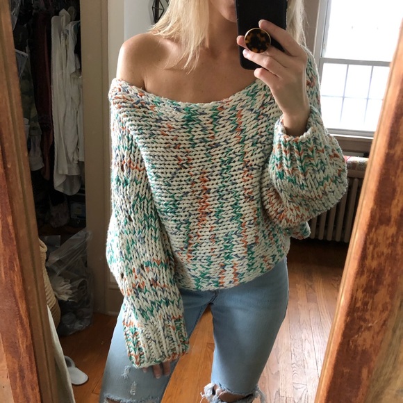 Free People Sweaters - Free People Off the Shoulder Sweater